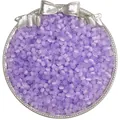 Perles en verre œil de chat lavande 4mm pour bijoux DIY sur un plateau en argent - 4mm / Violet