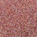 Perles de rocaille irisées rose-violet avec revêtement AB pour bijoux artisanaux - Bordeaux