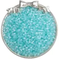 Perles en verre œil de chat bleu ciel 4mm pour bijoux DIY dans un plateau décoratif - 4mm / Bleu lac