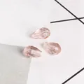 Faceted teardrop crystal glass beads in champagne pink for DIY jewelry making and crafts - 10X15MM (Pack of 10) / Pink