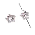 Perle étoile en acrylique avec cristal de cœur rose pour la création de bijoux DIY - Pack de 1 pièce / Pentagramme / Diamant rond rose