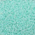 Perles de rocaille en verre vert menthe de 2-4 mm avec revêtement AB pour bijoux DIY - Or Vert