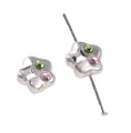 Perle étoile en acrylique avec strass colorés pour création de bijoux DIY - Pack de 1 pièce / Étoile Dodue / Strass Carré Transparent