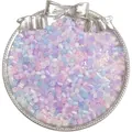 Mélange de perles en verre œil-de-chat de 4 mm en lavande, rose et bleu pour bijoux DIY - 4mm / Le Songe d'une Nuit d'Été