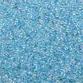 Perles de rocaille en verre bleu clair irisé avec revêtement AB pour bijoux DIY - Bleu Aqua