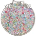 Perles en verre œil de chat macaron 4mm pour bijoux DIY dans un plateau argenté - 4mm / Mélange Aléatoire