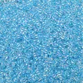 Perles de rocaille bleu clair irisées 2-4mm avec finition nacrée AB pour bijoux DIY - Bleu Ciel