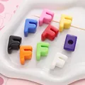 Colorful acrylic alphabet beads with letters F and O for DIY jewelry and bracelets - Letter F / 500g/Pack (15x20mm, Hole 5mm) / Multicolor Mixed