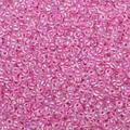 Perles de rocaille en verre rose irisé et nacré pour la création de bijoux DIY - Violet Rose