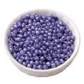 Perline di vetro lilla perlato da 4mm in una ciotola bianca per gioielli fai da te - 4mm (Foro circa 1mm) - 15g/Confezione (circa 180 Pcs) / Blu Notte