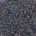 Perles de rocaille en verre irisé 2-4mm avec effet AB pour bijoux DIY - Noir