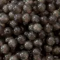 Semi-transparent dark grey resin beads with gold glitter for DIY jewelry making - 8mm (10Pcs/Pack) / Black