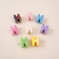 Colorful aurora electroplated letter H acrylic beads for DIY jewelry and crafts - Letter H (BSD881) / 5 Pieces/Pack (16x21mm) / Iridescent Mixed