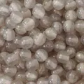 Translucent grey glitter round beads for DIY jewelry making with central silver sparkle - 8mm (10Pcs/Pack) / Gray