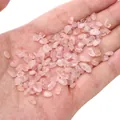 Irregular rose quartz glass beads for DIY jewelry making with pre-drilled holes - Rose Quartz