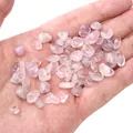 Irregular rose quartz and amethyst stone beads for handmade DIY jewelry making - Light Purple
