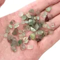 Irregular fluorite glass stone beads in light green and purple for jewelry DIY - Fluorite