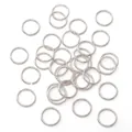 Anneaux de jonction ouverts en acier inoxydable argenté pour création de bijoux DIY - 1.0x10mm (200 Pièces/Paquet)