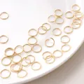 Anneaux de jonction ouverts en acier inoxydable doré pour la création de bijoux DIY - 1.0x10mm (10 Pièces/Paquet)