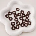 Glänzende schwarze 16mm Acrylperlen für DIY-Handyketten und Schlüsselanhänger-Zubehör - Dunkelbraun