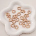 16mm nudefarbene Acryl-Abstandshalter Perlen für DIY-Handyketten und Schmuck - Khaki