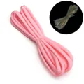 Pink luminous 7-strand nylon paracord for DIY crafts showing glow effect in the dark - Approx 4mm (2m/Pack) / Pink