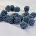 Pompones de poliéster azul oscuro para manualidades y accesorios de decoración de ropa - Azul