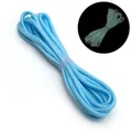 Luminous light blue 7-strand nylon paracord bundle with glowing effect in the dark - Approx 4mm (2m/Pack) / Blue