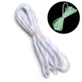 Luminous 7-strand nylon paracord in white with blue and pink patterns for DIY crafts - Approx 4mm (2m/Pack) / Blue Pink White