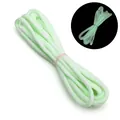 Glow-in-the-dark 7-strand nylon paracord in green and white dual-color weave - Approx 4mm (2m/Pack) / Green and White