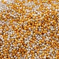 Mix of 1.5-4mm gold and silver glass seed beads for DIY jewelry and necklaces - 2mm (10g/Pack, Approx. 950 Pcs) / Two-Tone Gold & Silver