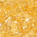Translucent amber yellow glass beads in 8mm or 10mm for DIY jewelry making - 10mm (1.5mm Hole, 20 Pieces/Pack) / Gold
