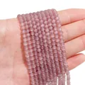 Lavender purple cat eye stone round beads for DIY bracelet and necklace jewelry making - 4mm Gray (1 Strand/Pack, approx. 95 Beads)
