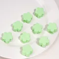 Pastel green acrylic flower charms for DIY jewelry and phone chain accessories - Flower / 22x14mm (1 Piece) / Grass Green
