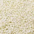 Perle di vetro irregolari bianco perla 2-6mm con finitura lucida per artigianato - Senza foro (2-6mm, 30g/confezione) / Mix Beige Ciano