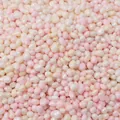 Mix di perle di vetro irregolari rosa e bianche da 2-6mm per decorazioni artigianali - Senza foro (2-6mm, 30g/confezione) / Mix Giallo Rosa