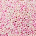 Pietre di vetro irregolari in rosa perlato e bianco per creazione gioielli - Senza foro (2-6mm, 30g/confezione) / Mix Rosso Rosa Beige