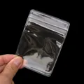 Dicker transparenter PVC-Druckverschlussbeutel mit Aufhängeloch für Schmuck und DIY-Bedarf - 7x10cm (20 Stk./Packung) / Transparent