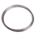 Polished silver stainless steel multi-strand wire ring set for DIY jewelry making - Memory Steel Wire (BBG158) / Thickness 0.6mm/Diameter 6cm (10 Loops/Pack) / Nickel