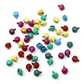 Bunte kleine Metallglocken aus Eisen in verschiedenen Farben für DIY-Schmuck - Ca. 6mm (300 Stück/Packung) / Mehrfarbig