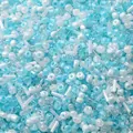 Blue and pearl white mixed glass seed beads in round and tube shapes for DIY jewelry making - 5# Porcelain Glaze Blue / 20g/Pack (Mixed Seed and Bugle Beads) / Blue & White