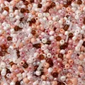 Mix of colorful glass seed and tube beads in coffee brown, pink, and pearl white colors - 17# Blood Amber Glow / 20g/Pack (Mixed Seed and Bugle Beads) / Coffee Orange White