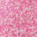 Mixed pink and clear glass seed beads for DIY jewelry making handmade accessories - 20# Cherry Snow Sugar / 20g/Pack (Mixed Seed and Bugle Beads) / Pink White