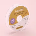 White nylon coated stainless steel bead stringing wire 0.3mm for DIY jewelry making - 0.38mm Thickness 50m/Roll / White