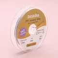 Nylon coated 0.3mm steel wire with 1x7 strand structure for DIY jewelry making - 0.38mm Thickness 50m/Roll / Steel