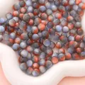 8mm red and blue gradient resin cat eye beads for DIY jewelry making and bracelets - Red & Blue