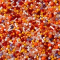 Mixed warm color glass seed beads in round and tube shapes for DIY jewelry making - 29# Orange Theme / 20g/Pack (Mixed Seed and Bugle Beads) / Orange Fragrance (Orange)