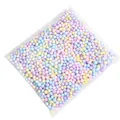 Mischung aus 2-4mm Makronen-Farbschaumperlen in Klarsichtverpackung für Geschenke - Light Color Random Mixed