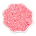 DIY craft supplies featuring high-quality pink frosted cylinder beads in a white bowl - 2.5mm, Hole approx 1mm, 450g/Pack, Approx 33000 Pieces / Pink