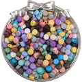 Perline tonde piatte in acrilico opaco 4x7mm in vari colori pastello per gioielli DIY - 50 Pezzi/Confezione / Misto Casuale